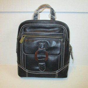 *b.o.c. Black Backpack with Signature Key Fob Accent Stitching
